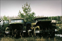[ẢNH] Hàng ngàn phương tiện quân sự bị vứt bỏ sau thảm họa Chernobyl