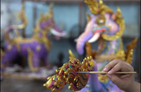 Những ngày viếng cuối cùng nhà vua Thái Lan, Bhumibol Adulyadej, chuẩn bị cho lễ hỏa táng