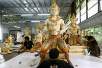 Những ngày viếng cuối cùng nhà vua Thái Lan, Bhumibol Adulyadej, chuẩn bị cho lễ hỏa táng