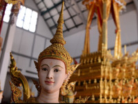 Những ngày viếng cuối cùng nhà vua Thái Lan, Bhumibol Adulyadej, chuẩn bị cho lễ hỏa táng