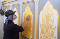 Những ngày viếng cuối cùng nhà vua Thái Lan, Bhumibol Adulyadej, chuẩn bị cho lễ hỏa táng