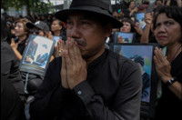 Những ngày viếng cuối cùng nhà vua Thái Lan, Bhumibol Adulyadej, chuẩn bị cho lễ hỏa táng