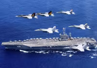 [ẢNH] Mỹ triển khai nhóm tác chiến tàu sân bay tiến sát bờ biển Iran