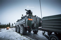 [ẢNH] Tránh tuần lộc, hai xe thiết giáp đâm nhau, 12 lính nhập viện