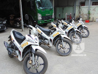 [ẢNH] Sát cánh cùng Cảnh sát Cơ động trong buổi tuần tra xử lý vi phạm về mũ bảo hiểm