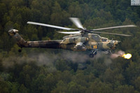 [ẢNH] Với 16 tên lửa chống tăng, Mi-28 Nga hủy diệt cả đoàn xe tăng phiến quân Syria