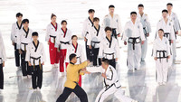 Hai miền Triều Tiên biểu diễn taekwondo chung