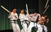 Hai miền Triều Tiên biểu diễn taekwondo chung