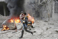 [ẢNH] Quân đội Syria bất ngờ thua bỏ cả xe tăng chạy khỏi một số vị trí tại tử địa Đông Ghouta