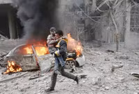 [ẢNH] Quân đội Syria bất ngờ thua bỏ cả xe tăng chạy khỏi một số vị trí tại tử địa Đông Ghouta