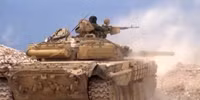 [ẢNH] Quân đội Syria bất ngờ thua bỏ cả xe tăng chạy khỏi một số vị trí tại tử địa Đông Ghouta