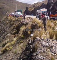 Xe buýt chạy quá tốc độ rơi xuống vực tại Peru