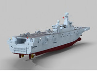 [ẢNH] Tàu đổ bộ trực thăng của Trung Quốc chạy thử nghiệm khi đang thi công dang dở