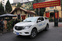 Toàn cảnh lễ ra quân của CATP Hà Nội bảo vệ Hội nghị thượng đỉnh Mỹ - Triều Tiên lần 2