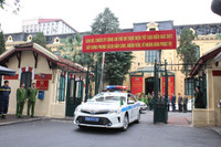 Toàn cảnh lễ ra quân của CATP Hà Nội bảo vệ Hội nghị thượng đỉnh Mỹ - Triều Tiên lần 2