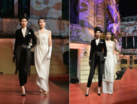 Ngô Phương Lan lần đầu diễn catwalk, Á hậu Hoàng Anh bế bụng bầu đi xem thời trang