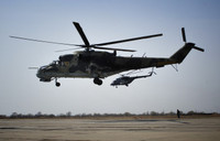 [ẢNH] Thổ Nhĩ Kỳ bắn hạ trực thăng Mi-24P của Nga trên bầu trời Syria