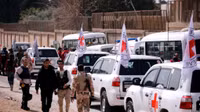 13 xe cứu trợ nhân đạo đã vào được vùng đông Ghouta, Syria