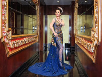 Nữ hoàng doanh nhân Kim Chi gợi cảm trong tiệc mừng tuổi mới