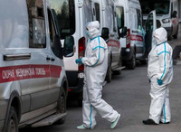 [ẢNH] Tổng thống Putin thêm thách thức khi ca nhiễm Covid-19 mới cao nhất châu Âu