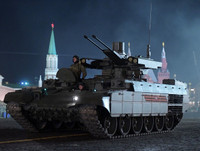 Khí tài quân sự Nga rầm rộ diễn tập duyệt binh ở Moscow