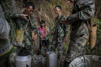 [ẢNH] Nghề không dành cho những người yếu tim: Lấy mật ong rừng ở Trung Quốc