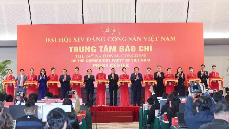 Khai trương Trung tâm Báo chí Đại hội đại biểu toàn quốc lần thứ XIV của Đảng