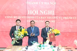 Ông Phạm Minh Hoàng và Trần Đức Trung Tiến giữ chức Phó Chánh Văn phòng Thành ủy Hà Nội