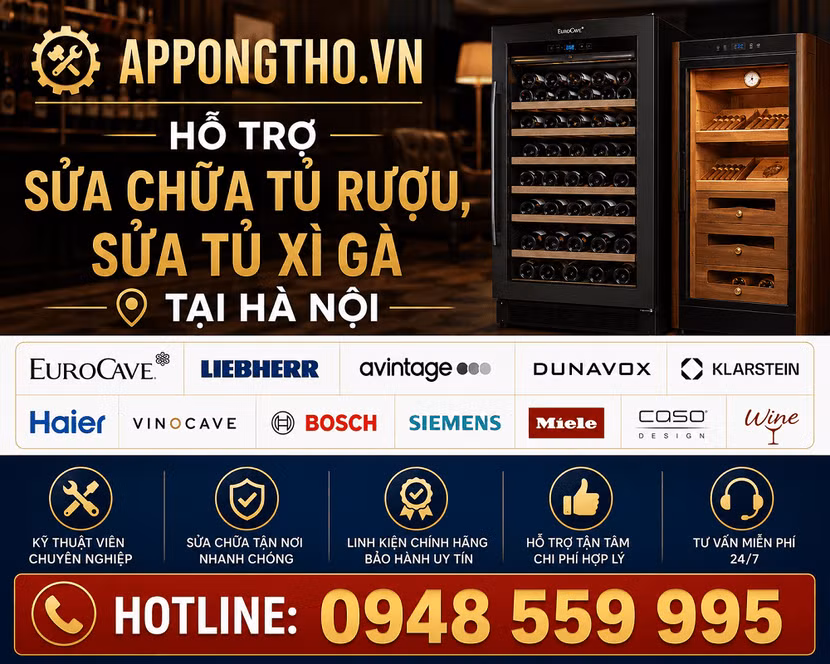 16 Địa chỉ sửa tủ rượu - sửa tủ xì gà (Cigar) uy tín tại nhà Hà Nội ảnh 2