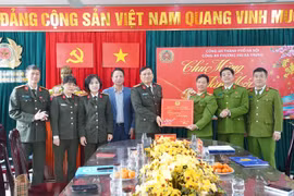 Lãnh đạo CATP Hà Nội kiểm tra công tác ứng trực và chúc Tết Công an cơ sở 