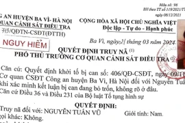 Thanh niên 19 tuổi bị bắt theo quyết định truy nã nguy hiểm