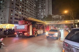 Xử lý kịp thời vụ cháy căn hộ tại khu đô thị Linh Đàm