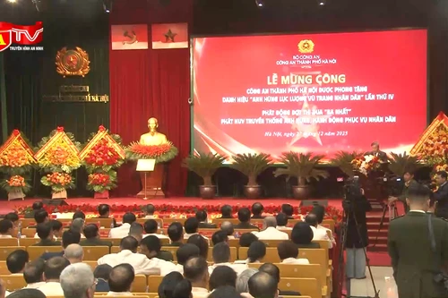 Tô thắm truyền thống Anh hùng của lực lượng Công an Thủ đô