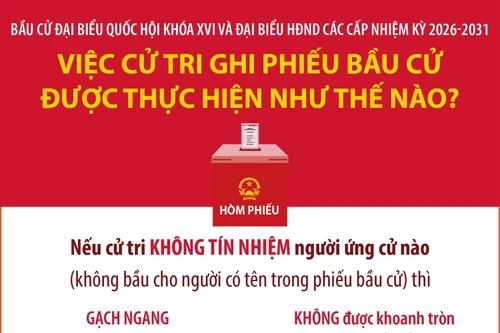 Bầu cử Quốc hội và HĐND: Việc cử tri ghi phiếu bầu cử được thực hiện như thế nào? (Phần 1)