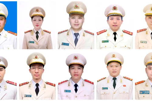 10 "Gương mặt trẻ Công an Thủ đô xuất sắc tiêu biểu” năm 2025