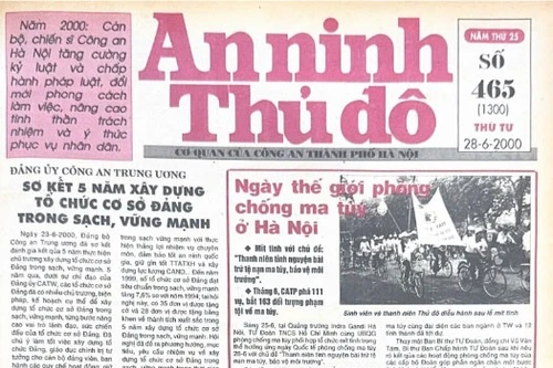 Báo An ninh Thủ đô số 01300, ngày 28/6/2000