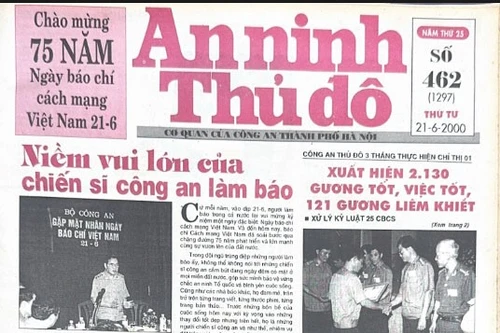 Báo An ninh Thủ đô số 01297, ngày 21/6/2000