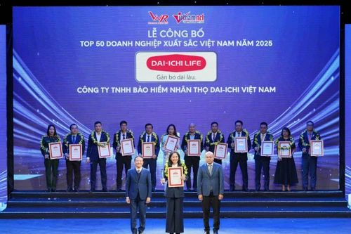 Dai-ichi Life Việt Nam vào “Top 500 Doanh nghiệp lớn nhất Việt Nam” 10 năm liên tiếp 