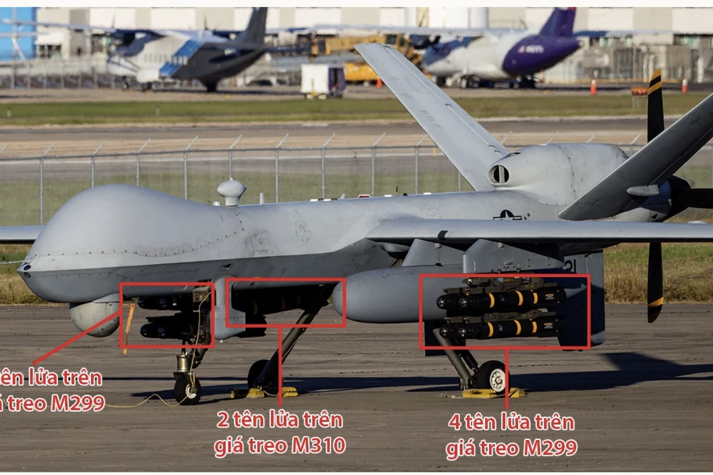 UAV Mỹ mang lượng tên lửa nhiều kỷ lục xuất hiện gần Venezuela