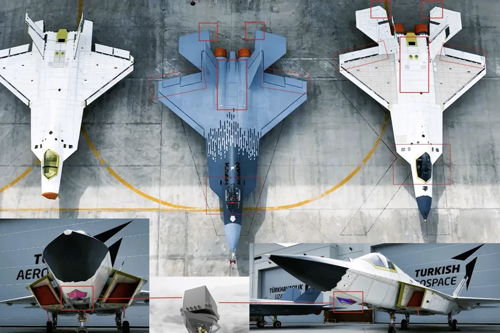 Thổ Nhĩ Kỳ công bố nguyên mẫu tiêm kích thế hệ 5 KAAN với cảm biến mới và thiết kế tinh chỉnh