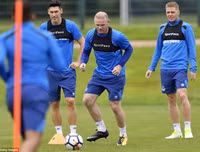 Chùm ảnh: Rooney trầm tư trong buổi tập đầu tiên cùng Everton