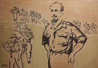 [Ảnh] Những bức tranh cổ động tuyệt đẹp vẽ Chủ tịch Hồ Chí Minh