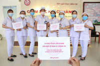 Những hình ảnh đẹp về cán bộ y tế cả nước cùng lan tỏa thông điệp phòng chống dịch Covid-19