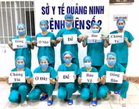 Những hình ảnh đẹp về cán bộ y tế cả nước cùng lan tỏa thông điệp phòng chống dịch Covid-19
