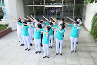 Những hình ảnh đẹp về cán bộ y tế cả nước cùng lan tỏa thông điệp phòng chống dịch Covid-19