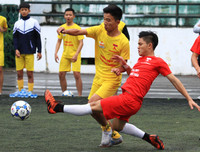 [ẢNH] Hồng Thái đá như những chiến binh, ĐKVĐ Trần Quốc Tuấn chứng tỏ bản lĩnh