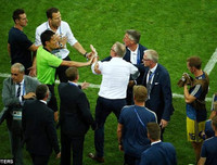 [ẢNH] Bị giễu cợt, đội Thụy Điển lao vào đòi tẩn nhau với Đức