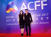 Minh Tiệp cùng vợ sang Malaysia để tham dự Liên hoan phim