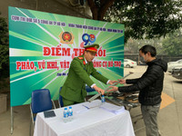 Những hình ảnh đẹp của Công an Thủ đô trong ngày hội “Thanh niên tình nguyện”