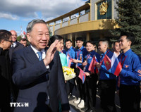 Tổng Bí thư Tô Lâm đến thủ đô Moskva, bắt đầu thăm chính thức Liên bang Nga 